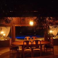 pool house night